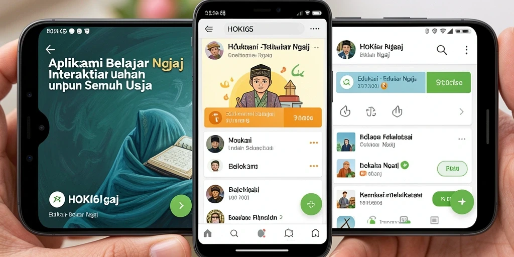 Tampilan antarmuka HOKI65 yang menarik dan mudah digunakan untuk belajar ngaji.