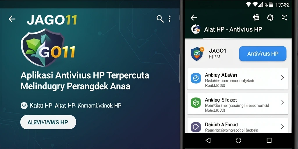 Tampilan antarmuka JAGO11 yang modern dan fungsional untuk Antivirus HP.