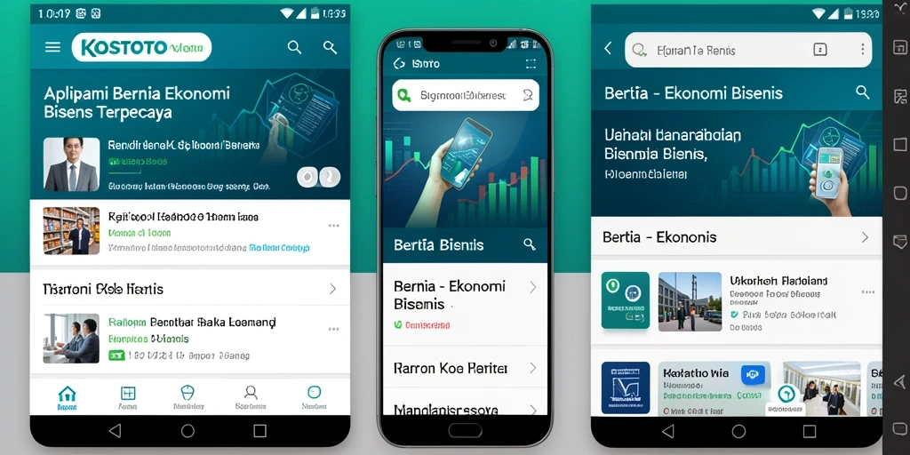 Tampilan antarmuka KOSTOTO yang bersih dan informatif untuk pengguna.